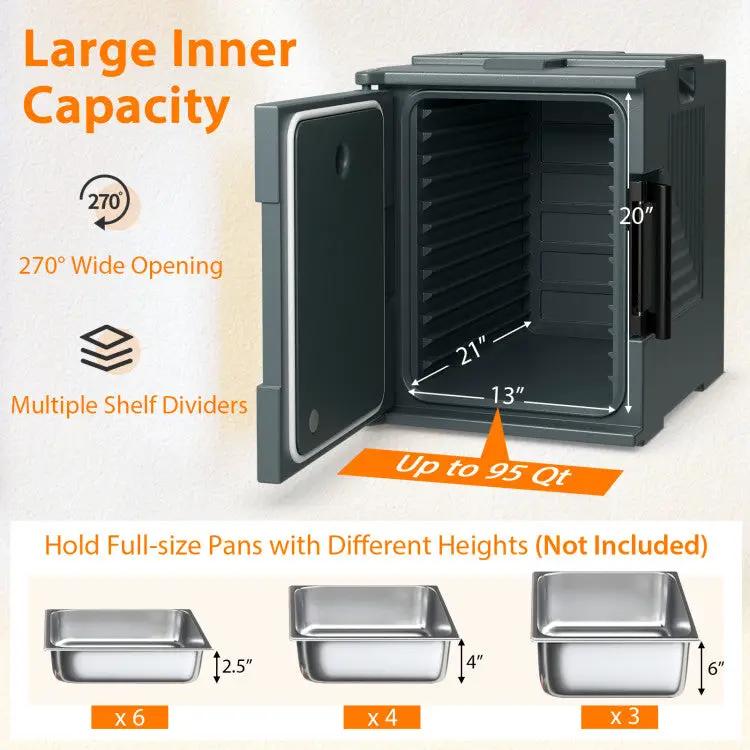 End Loading Insulated Food Pan Carrier Hot and Cold by DirectDeals