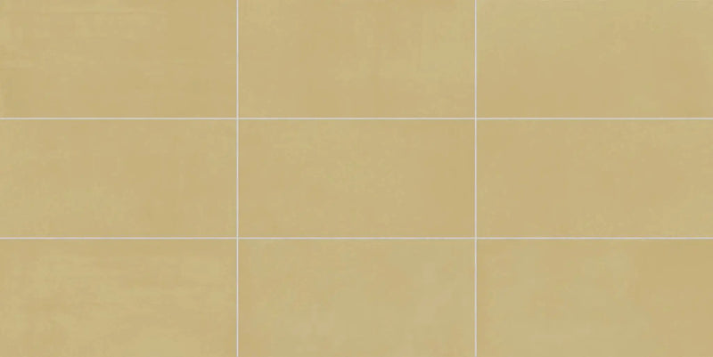 Vision Color Golden Yellow Anti-Slip Resin Look Porcelain Tiles 3x12 by landmarkceramics