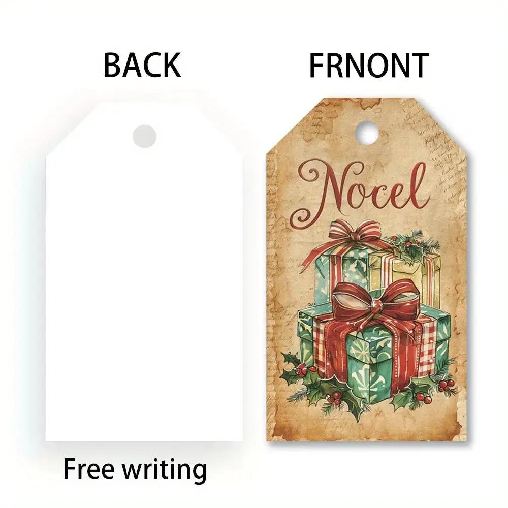 Paper Hang Tags, 10 Christmas Designs, Santa Claus & Tree Patterns by House Of Avana