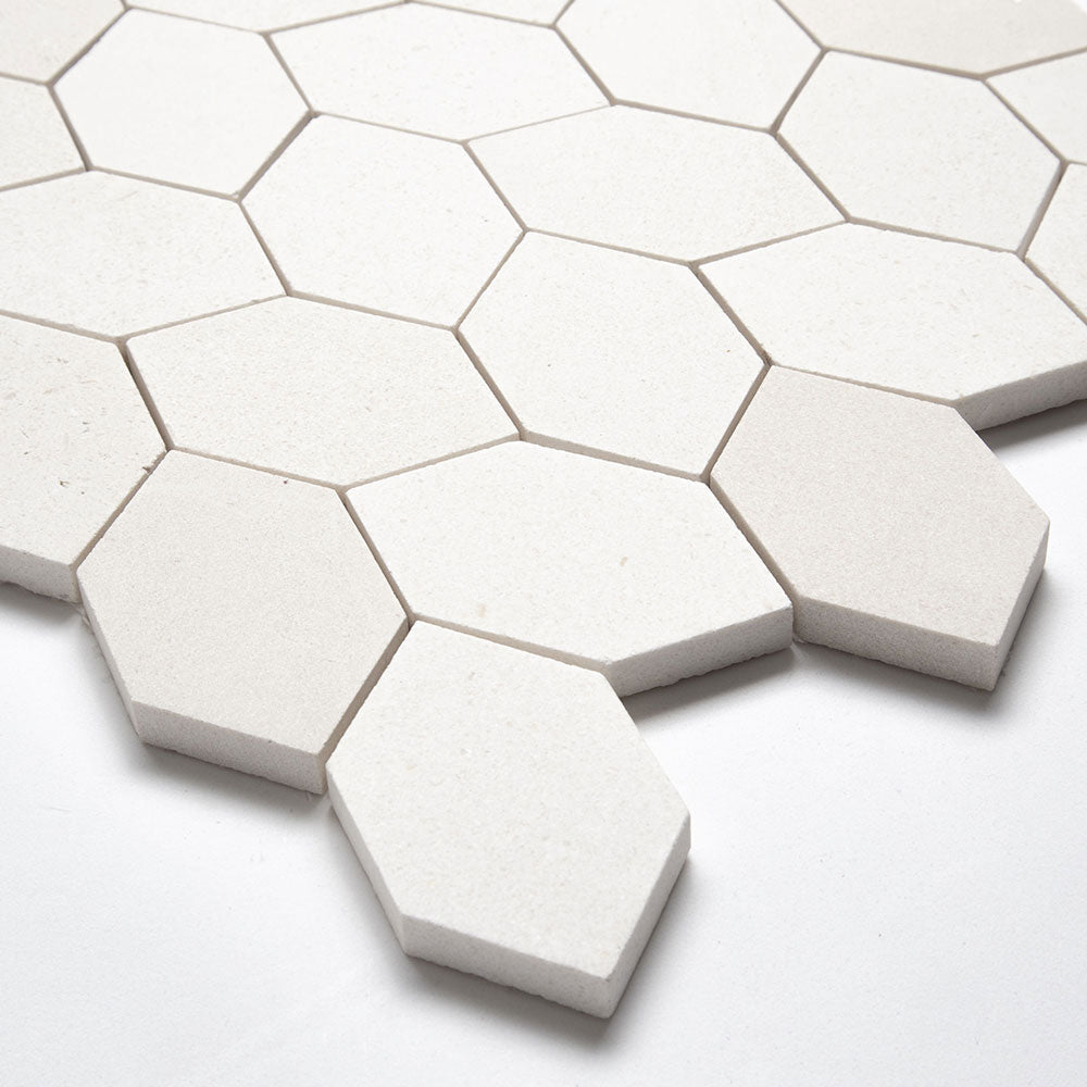 Paris Honed Picket Leaf Marble Mosaics 11 13/16x13 9/16 Marble Honed 14x14 Mosaics — 2