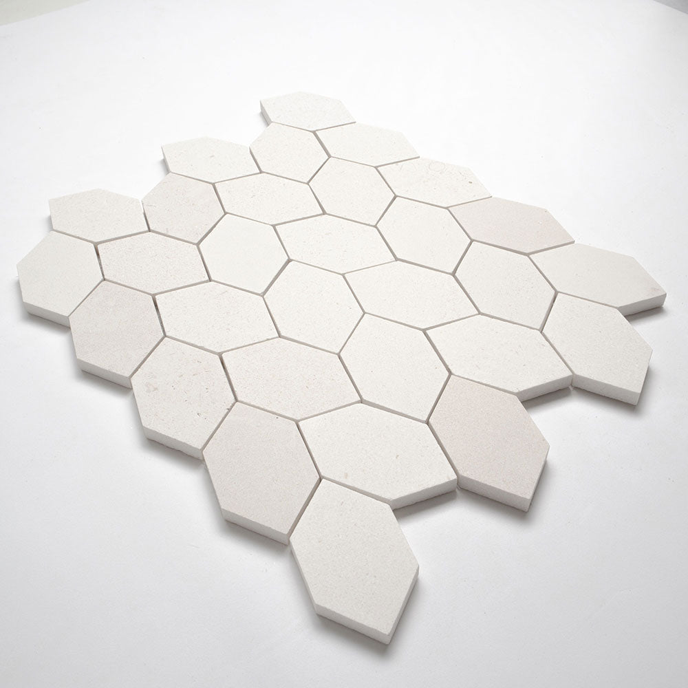 Paris Honed Picket Leaf Marble Mosaics 11 13/16x13 9/16 Marble Honed 14x14 Mosaics — 3