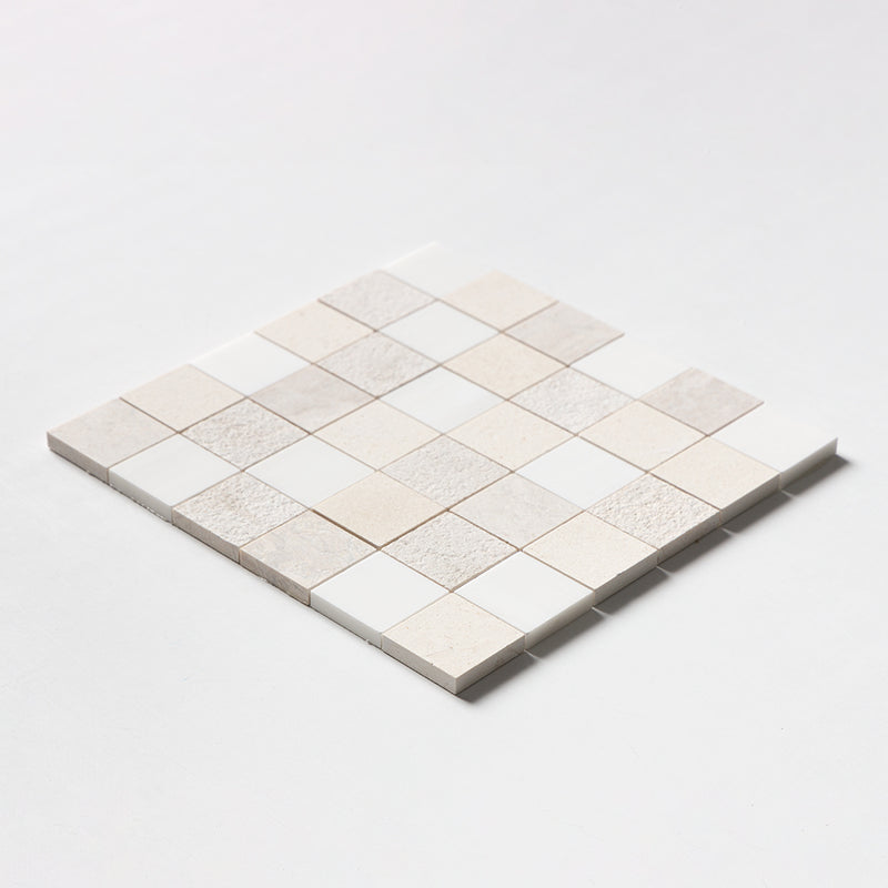 Paris Textura 2x2 Limestone Mosaics 12x12 Limestone Textura 12x12 Mosaics — 2