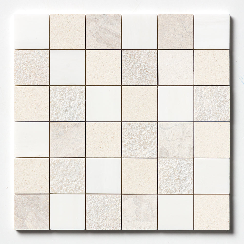 Paris Textura 2x2 Limestone Mosaics 12x12 Limestone Textura 12x12 Mosaics