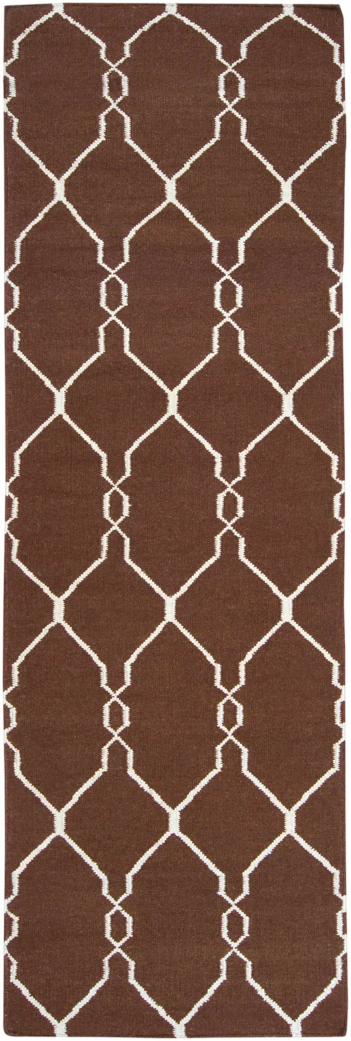 Partington Brown Wool Carpet Area Rug - Clearance by Boutique Rugs
