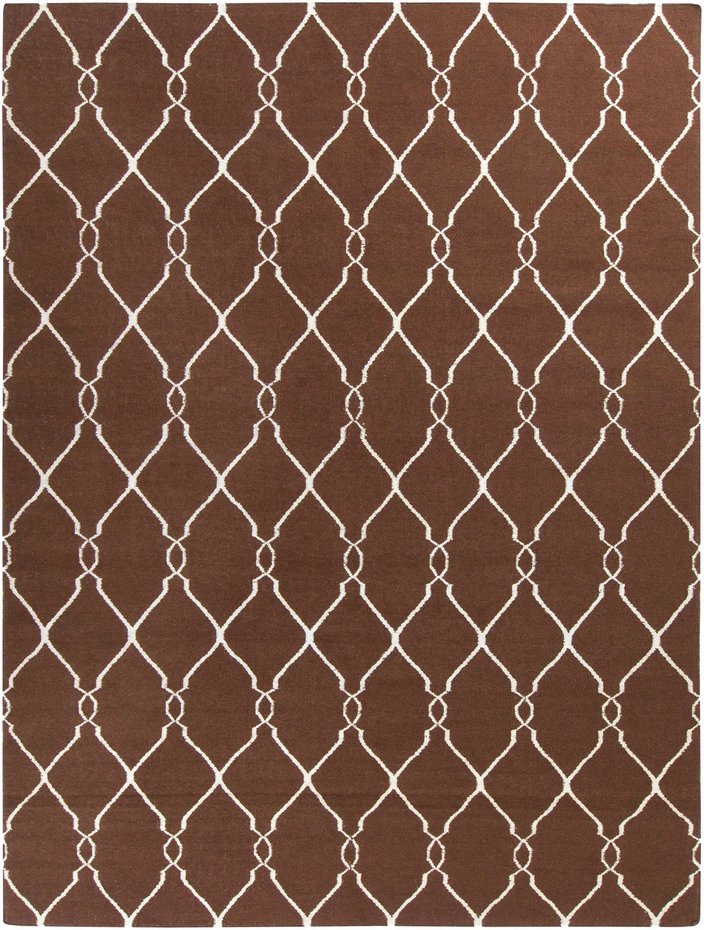 Partington Brown Wool Carpet Area Rug - Clearance by Boutique Rugs