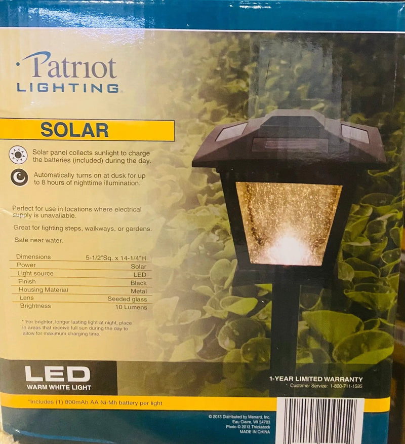 Patriot Lighting Solar Integrated LED Treehouse Path Landscape 10 Lumen Light 8-Pack by Outdoor Solar Outlet