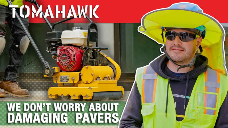 5.5 HP Honda Paver Roller Compactor 17x12 for Pavers, Bricks, Stone, Sand Compaction by Tomahawk Power