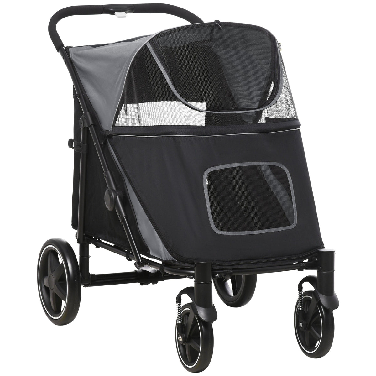 PawHut Foldable Doggy Stroller for Medium Large Dogs and Cats, photo 2 of 7
