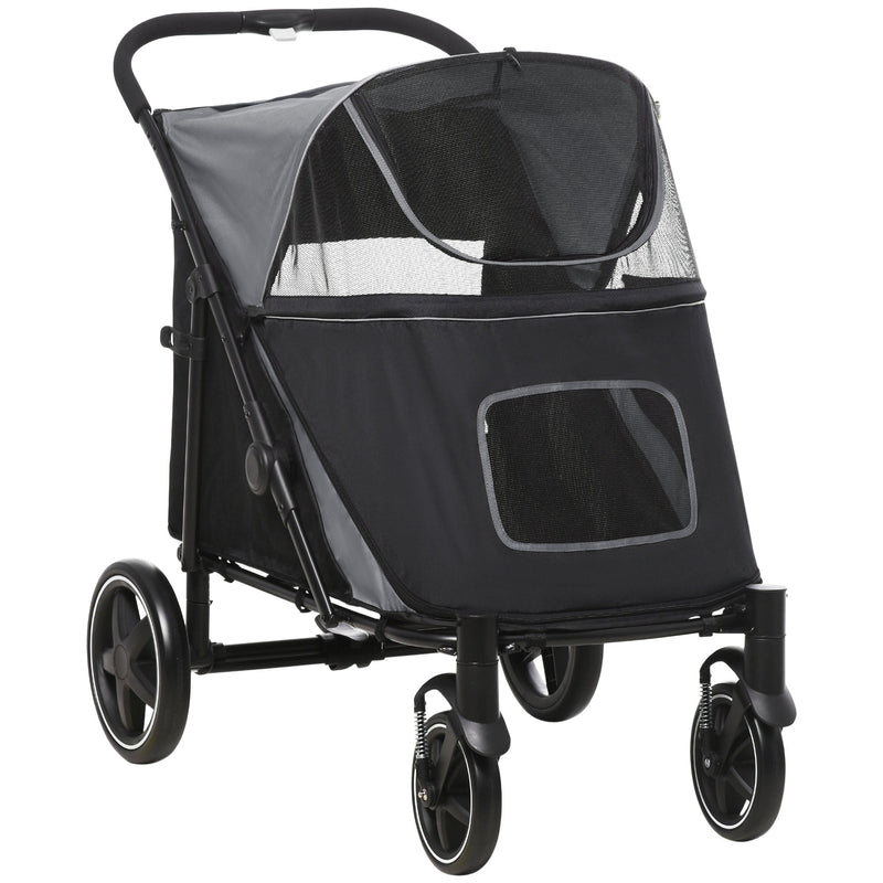 PawHut Foldable Doggy Stroller for Medium Large Dogs and Cats, photo 2 of 7