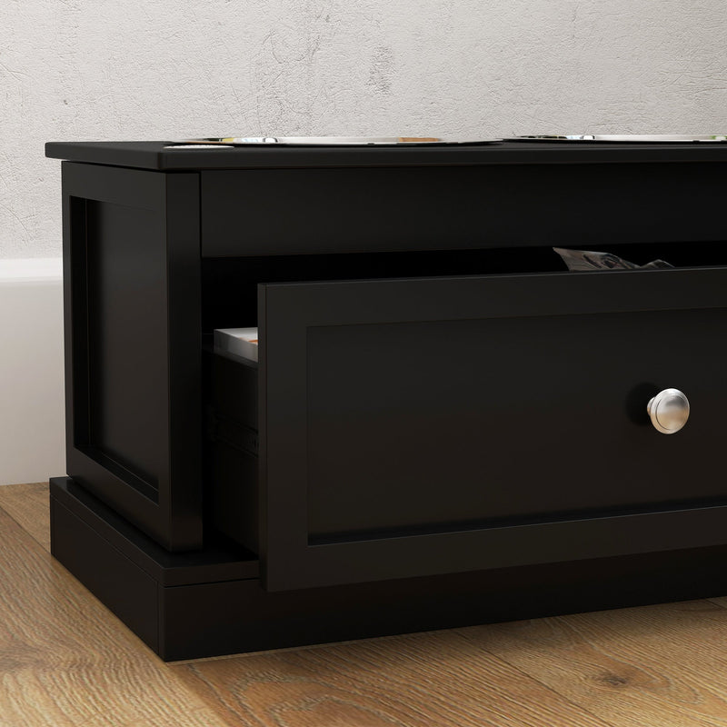 PawHut Large Elevated Dog Bowls with Storage Drawer, photo 2 of 9