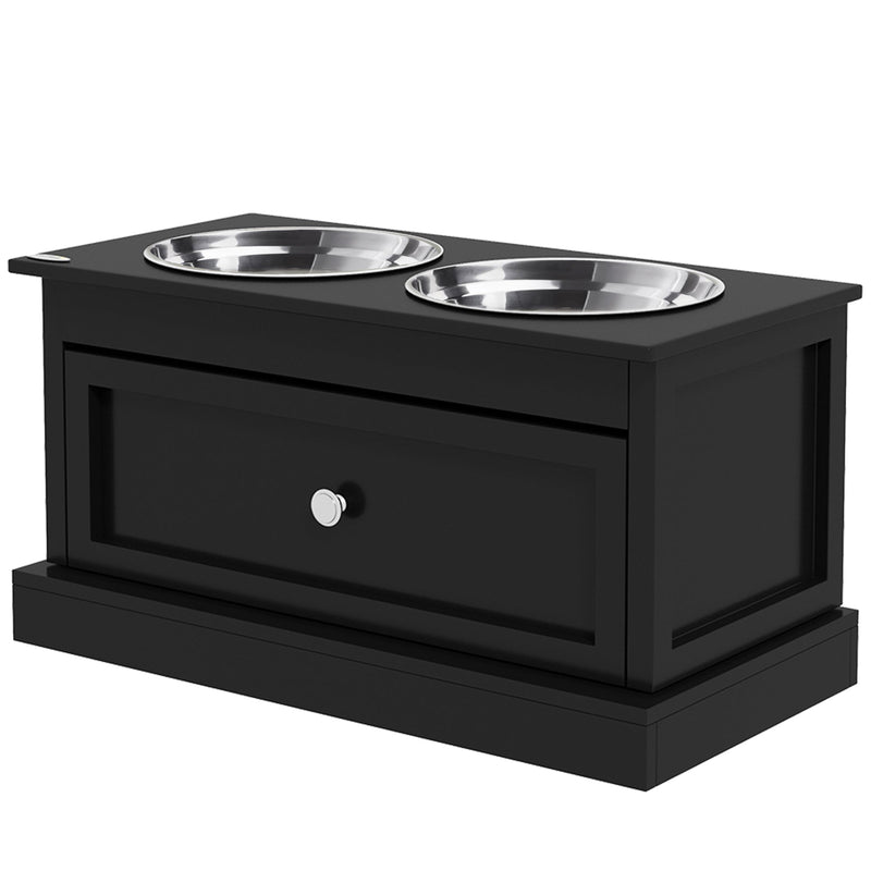 PawHut Large Elevated Dog Bowls with Storage Drawer, photo 9 of 9
