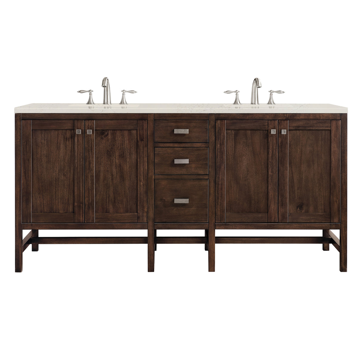 James Martin Addison 72" Double Bathroom Vanity, Mid-Century Acacia, view 24