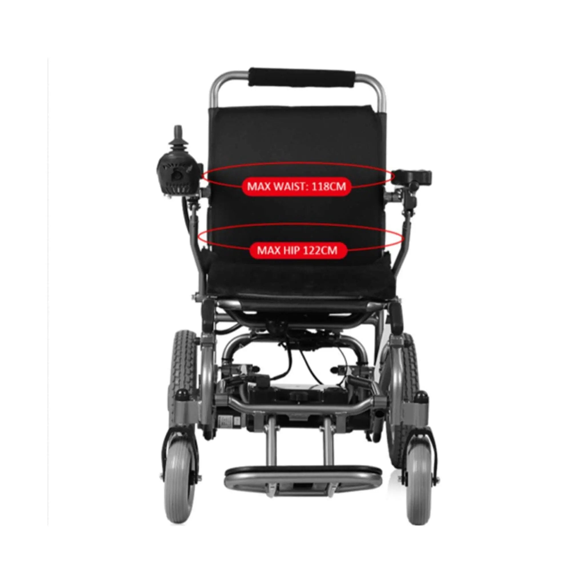 PCMOS WD602 17.5-Inch Heavy-Duty Electric Motorized Lightweight Wheelchair, 250LBS (SAK56491) by SAKSBY WHOLESALE
