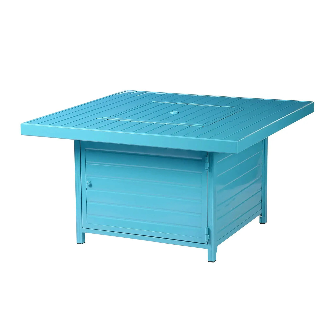 Aluminum 42-in Square Propane Fire Table with Beads, Covers and Lid by Sharicks