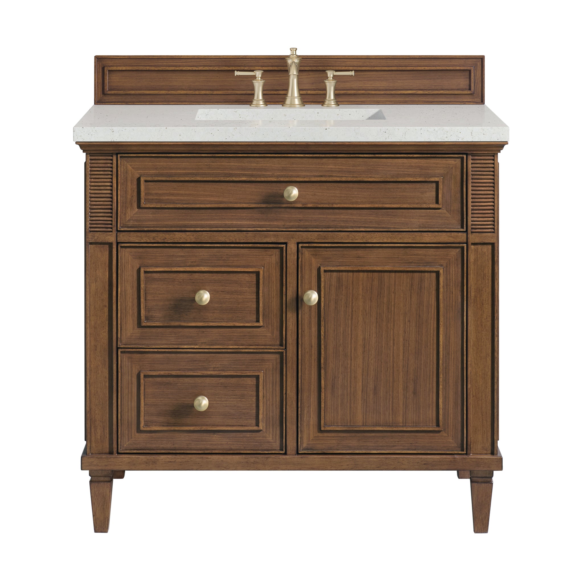 James Martin Lorelai 36" Single Bathroom Vanity, Mid-Century Walnut by James Martin