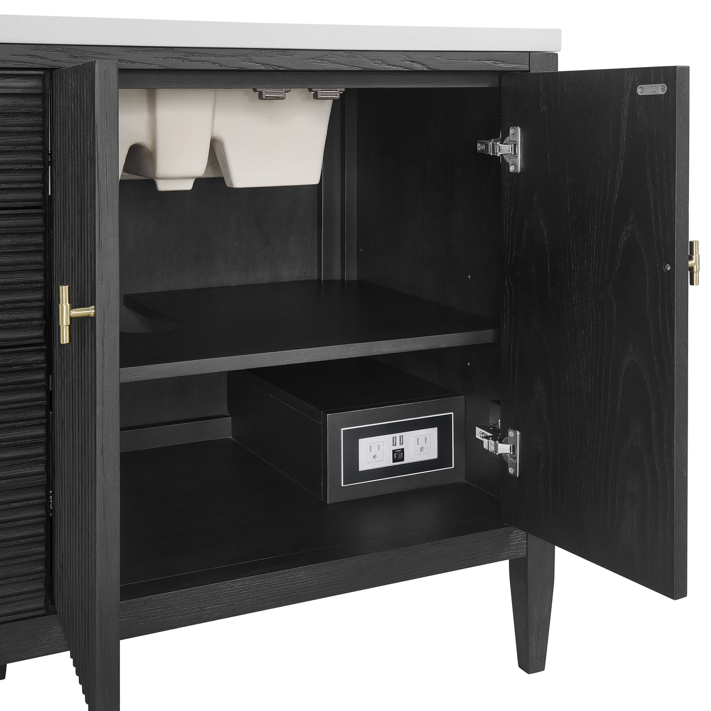 James Martin Myrrin 72" Single Bathroom Vanity, Carbon Oak by James Martin