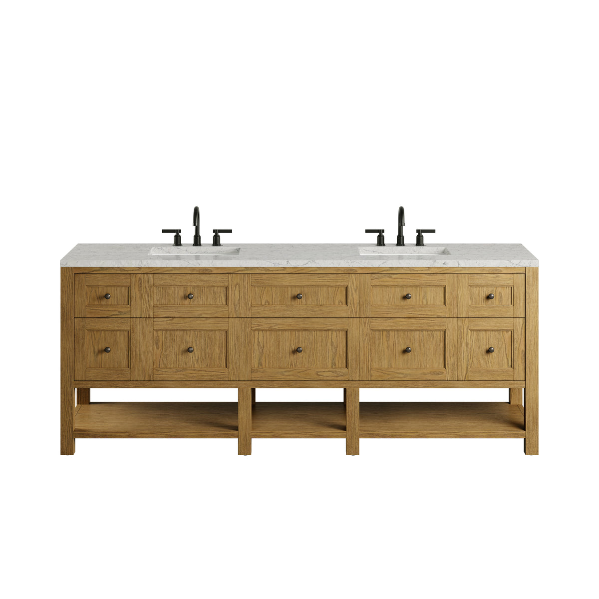 James Martin Breckenridge 84" Double Bathroom Vanity, Light Natural Oak, view 21