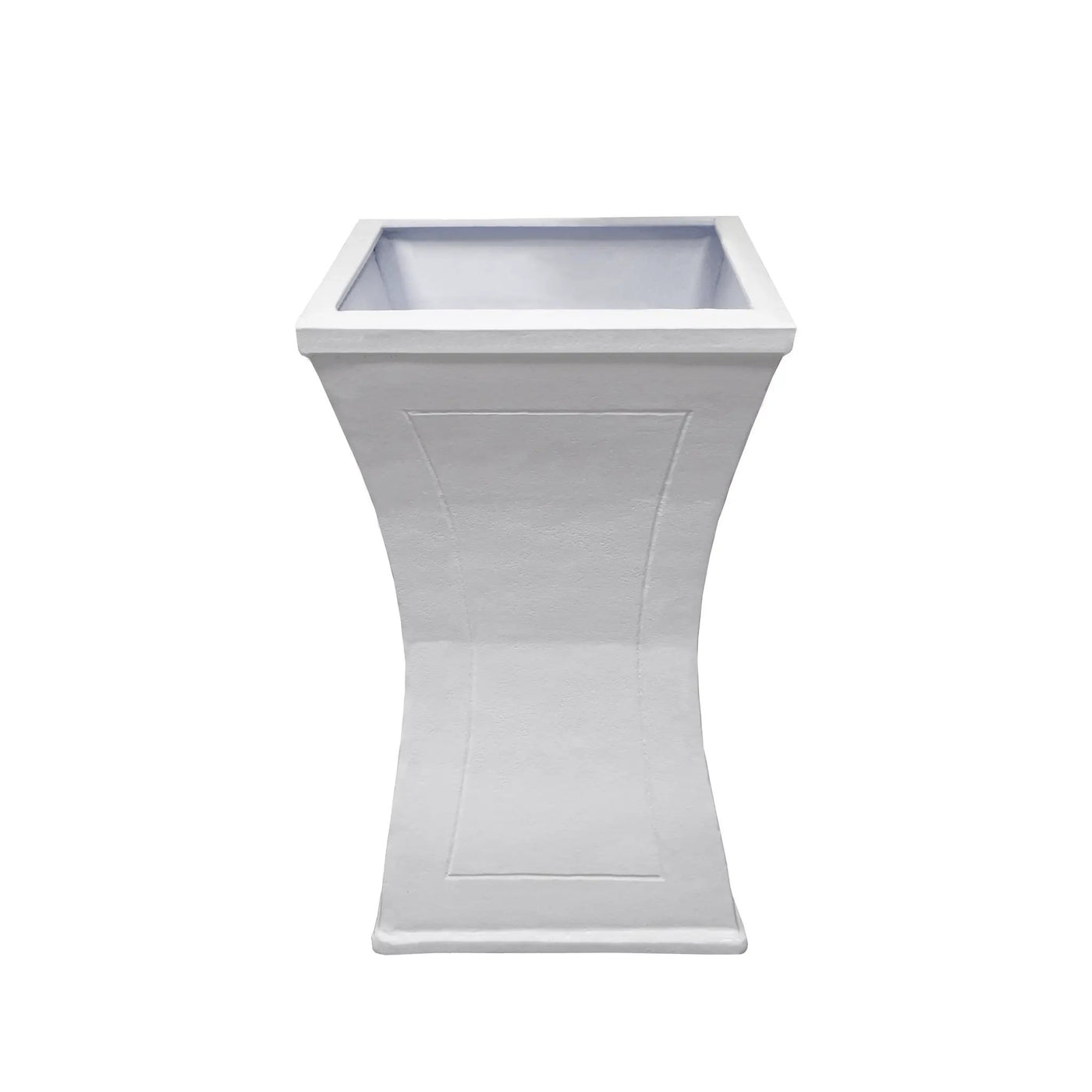 Modern Square Cast Aluminum 40-in Bird Bath and Planter Vase Combo by Sharicks