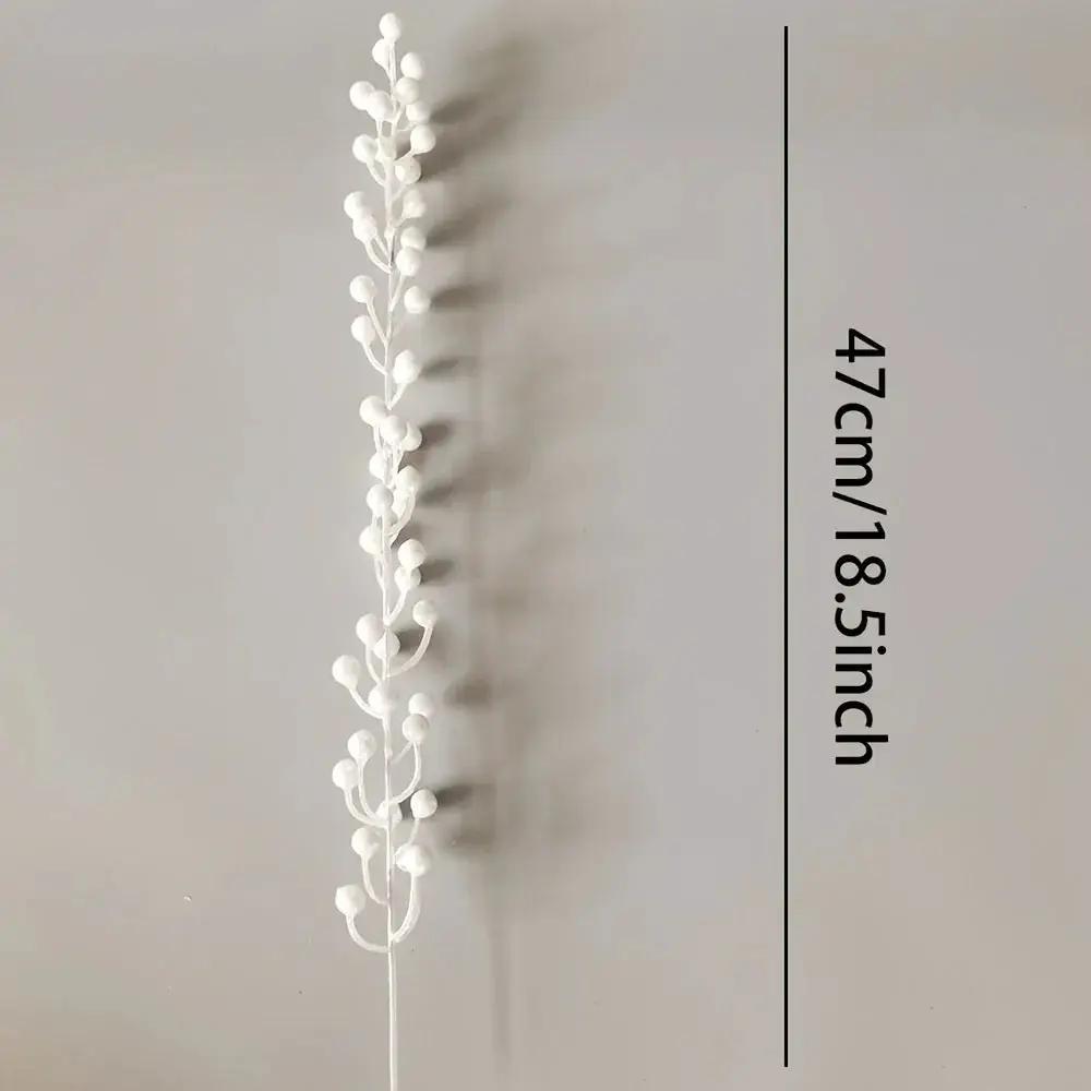 Pearl Berry Stems 10-Pack - Faux Berries for Holiday Decor by House Of Avana