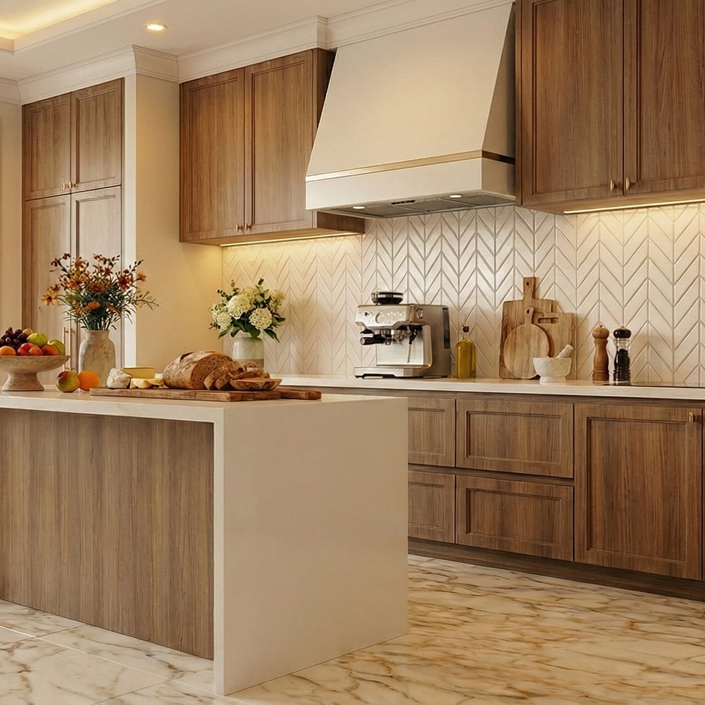 Pearl Glossy Chevron Ceramic Tiles 2x6 Ceramic Glossy 2x6 Tiles — 3