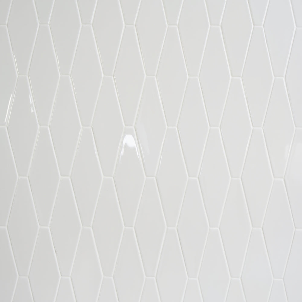 Pearl Glossy Longest Hexagon Ceramic Tiles 3x8 Ceramic Glossy 8x8 Tiles