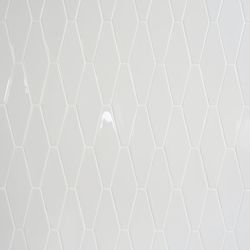 Pearl Glossy Longest Hexagon Ceramic Tiles 3x8 Ceramic Glossy 8x8 Tiles