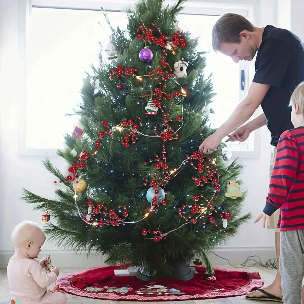 Pearl String Lights, LED, Festive Christmas Decorations by House Of Avana