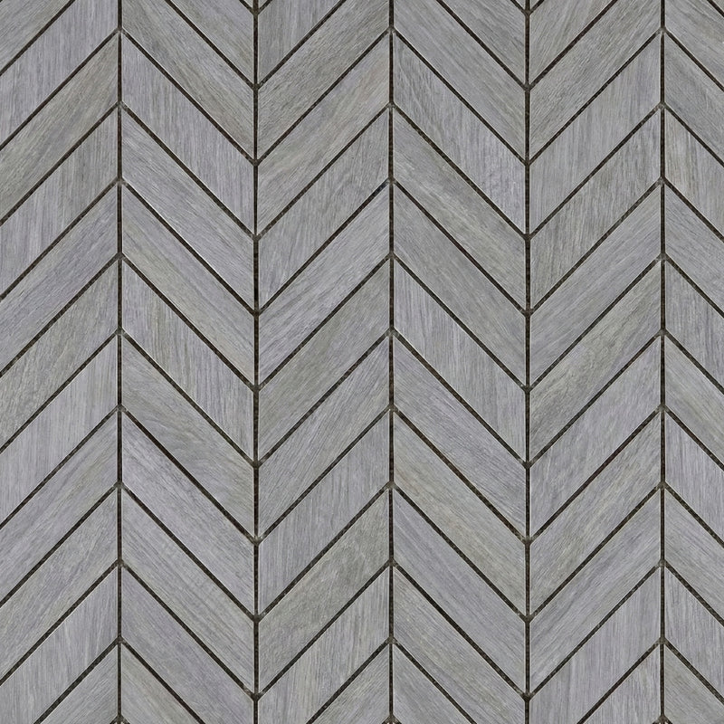 Peau D Elephant Matte Chevron Wood Look Porcelain Mosaics 17x7 3/4 Porcelain Matte 8x16 Mosaics