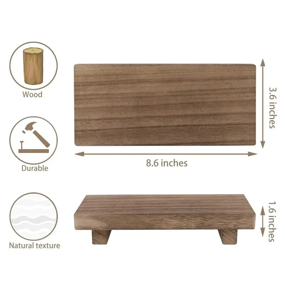 Pedestal Stand - Wooden Small 8.6inch by House Of Avana