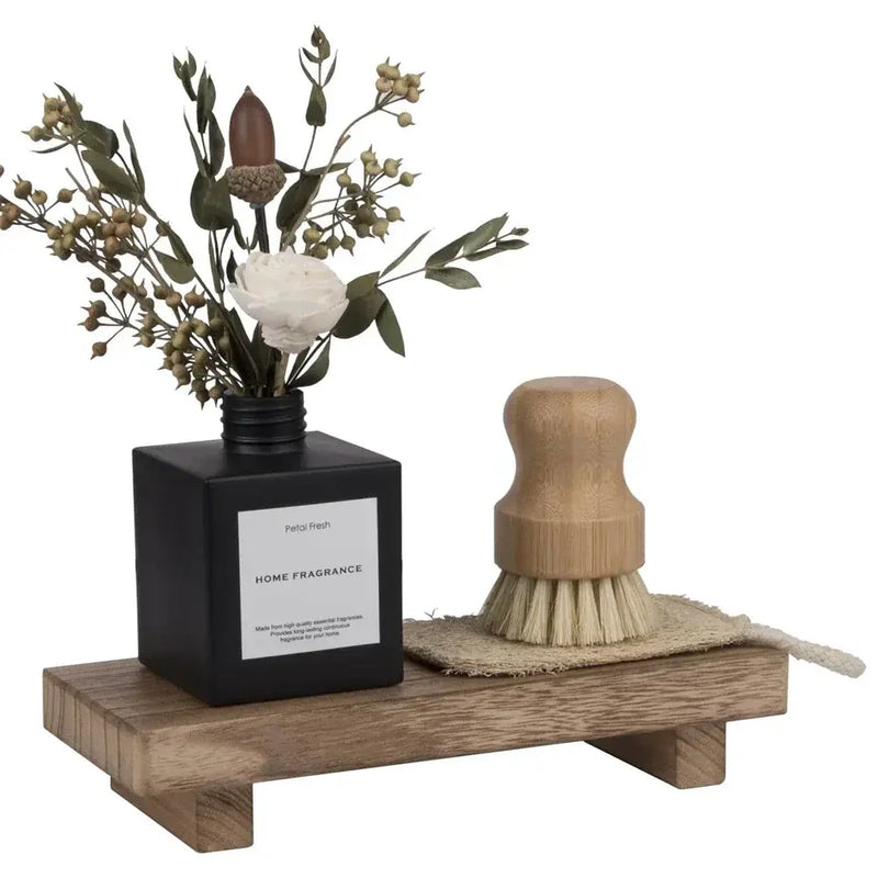 Pedestal Stand - Wooden Small 8.6inch by House Of Avana
