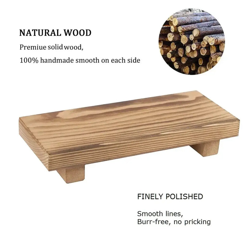 Pedestal Stand - Wooden Small 8.6inch by House Of Avana