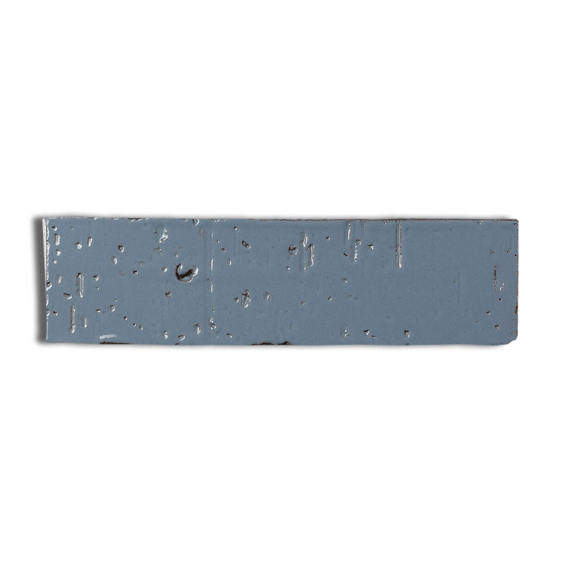 Peggy Blue Glossy Subway Glazed Terracotta Tiles 2 3/4x9 3/4 Glazed Terracotta Glossy 4x12 Tiles