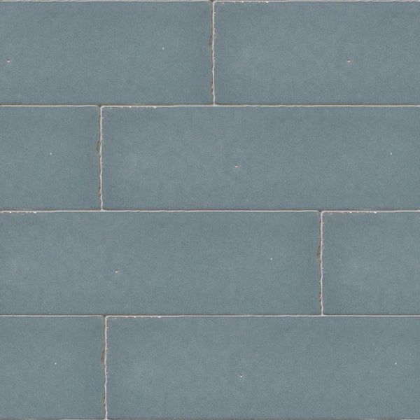 Peggy Blue Plain Ceramic Tiles 2 1/4x7 3/8