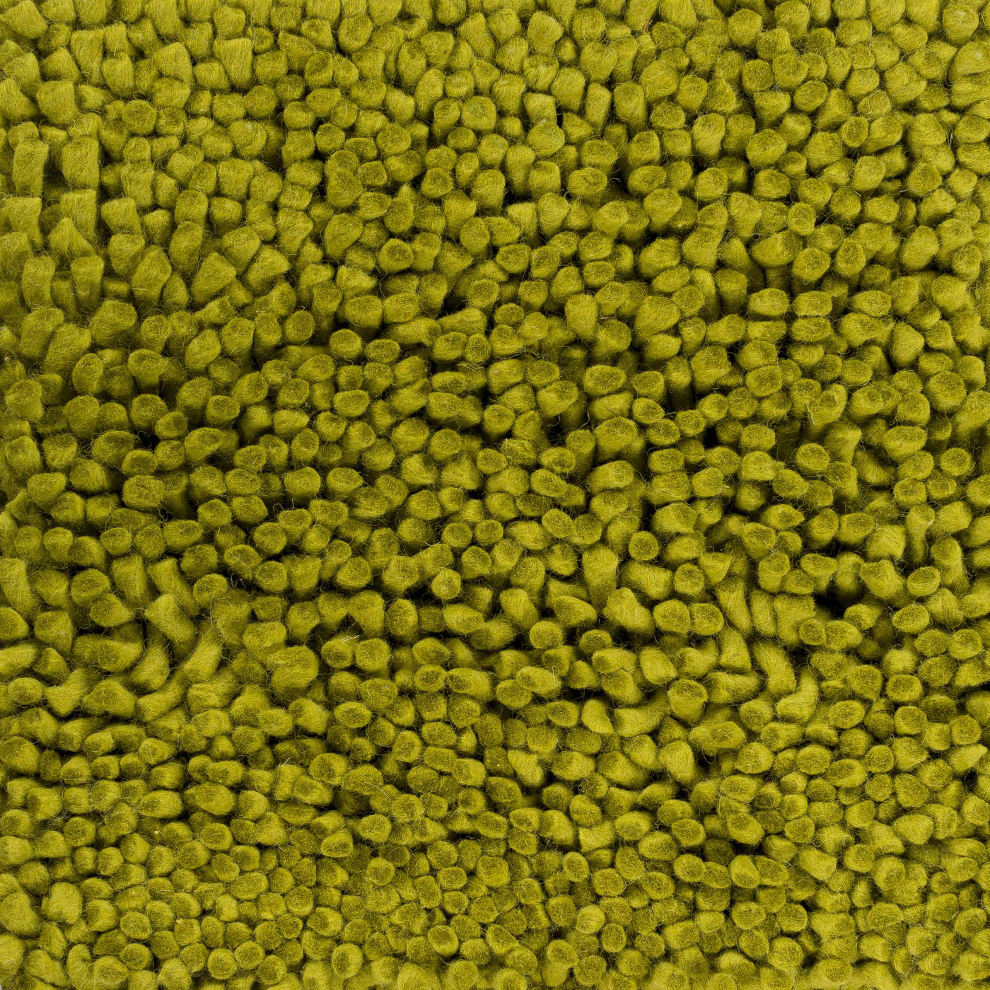 Frederika Solid Olive Green Wool Shag Rug - Clearance by Boutique Rugs