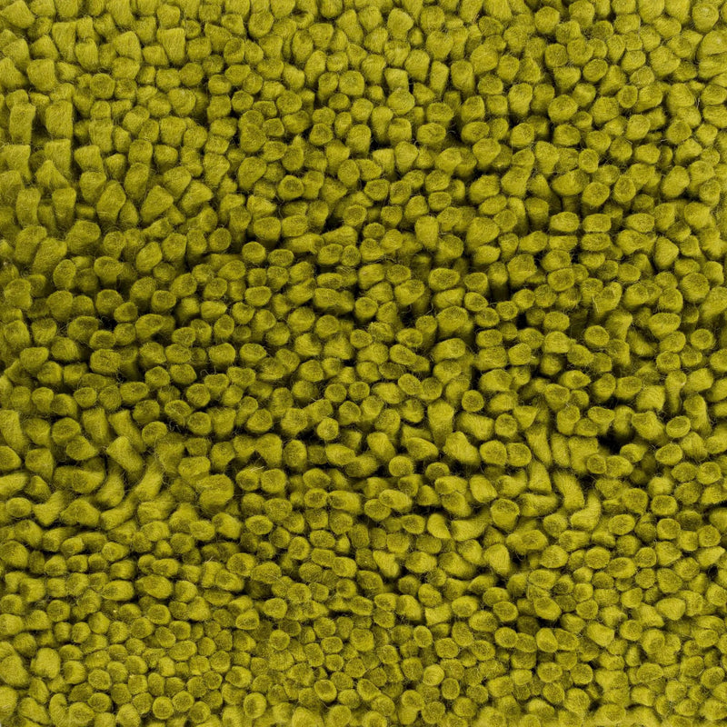 Frederika Solid Olive Green Wool Shag Rug - Clearance by Boutique Rugs