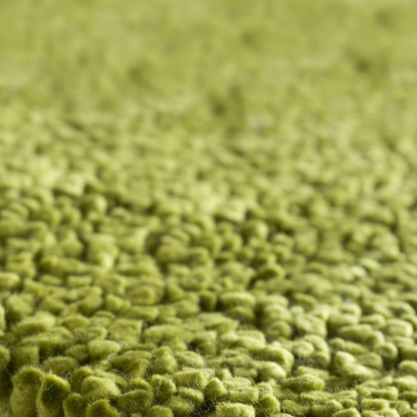 Frederika Solid Olive Green Wool Shag Rug - Clearance by Boutique Rugs