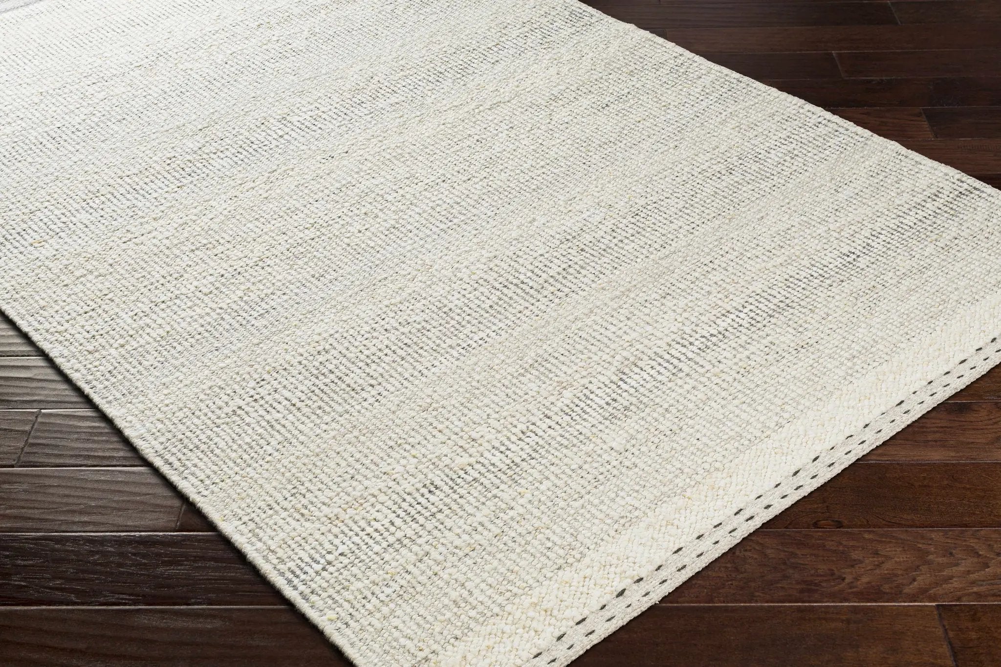 Penticton Cream Flat Woven Wool Rug by Boutique Rugs