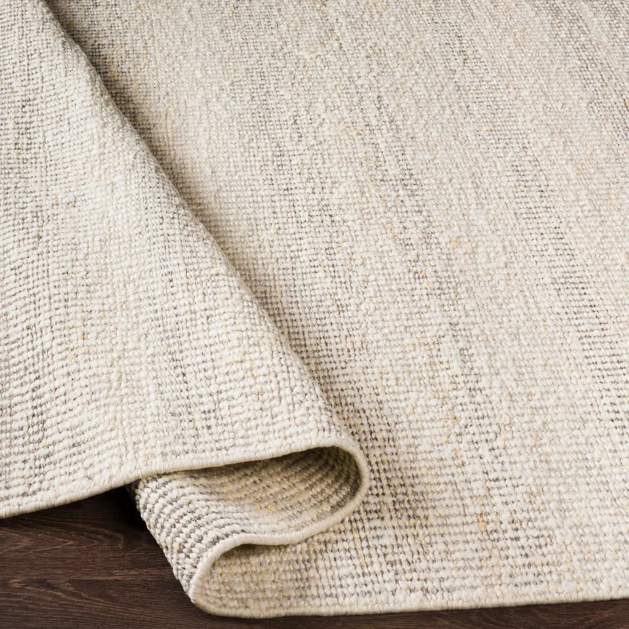 Penticton Cream Flat Woven Wool Rug by Boutique Rugs