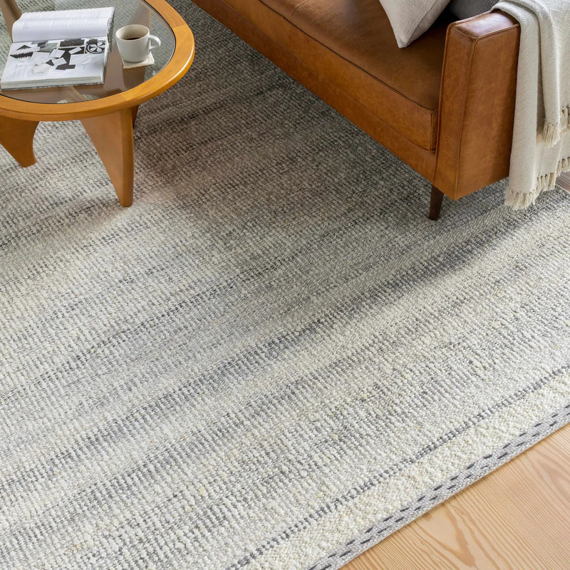 Penticton Cream Flat Woven Wool Rug by Boutique Rugs