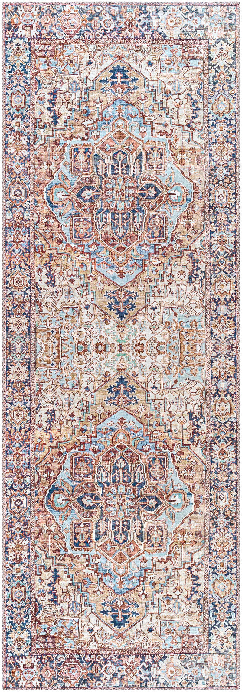 Neyland Iris Olive & Brown Area Rug 2360 by Boutique Rugs