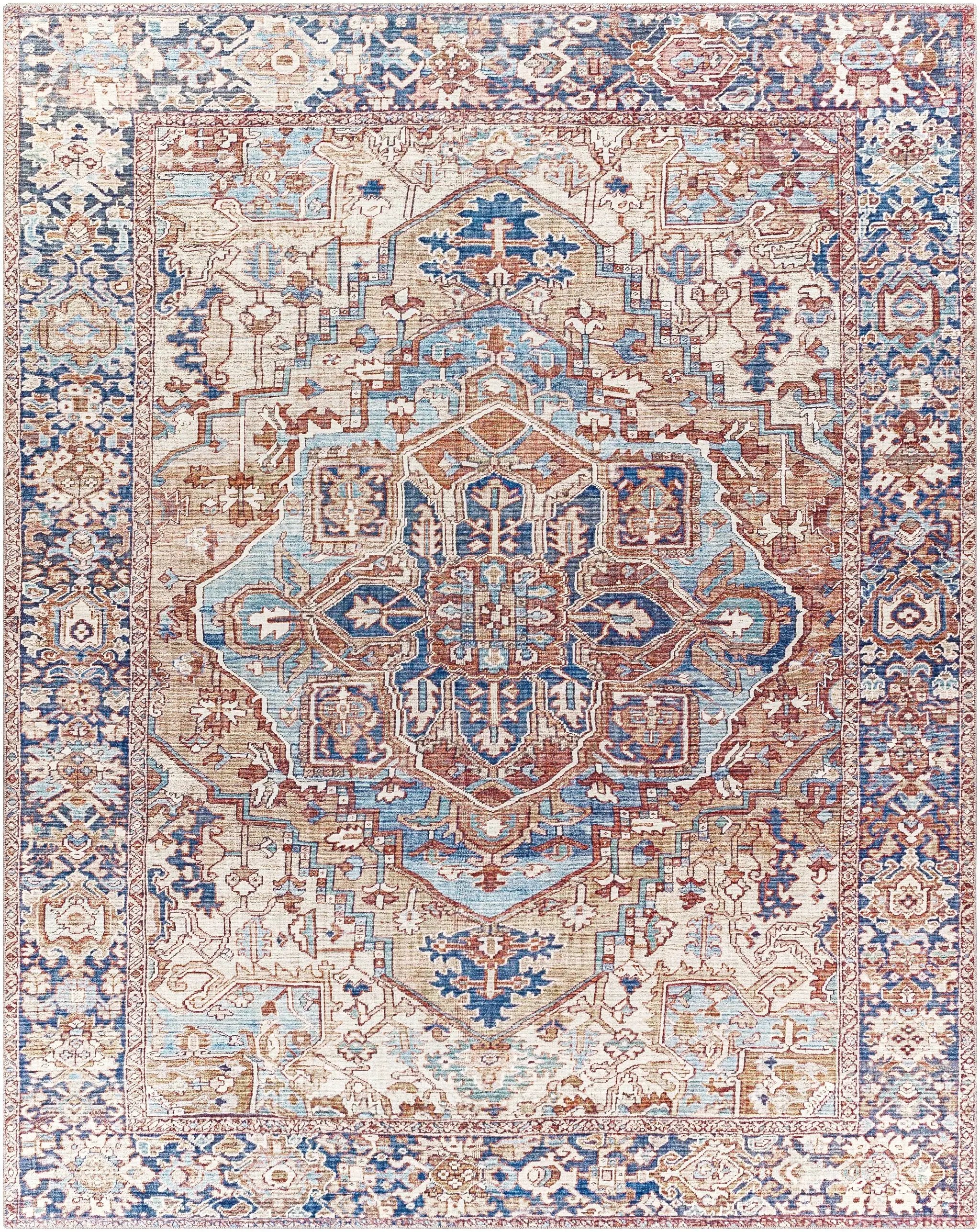 Neyland Iris Olive & Brown Area Rug 2360 by Boutique Rugs