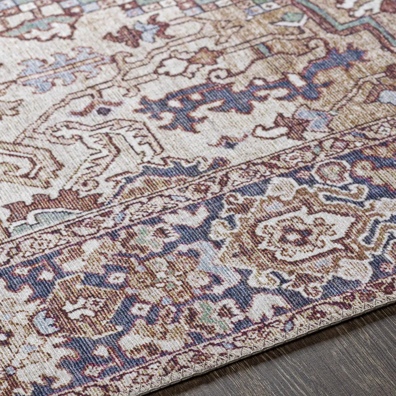 Neyland Iris Olive & Brown Area Rug 2360 by Boutique Rugs
