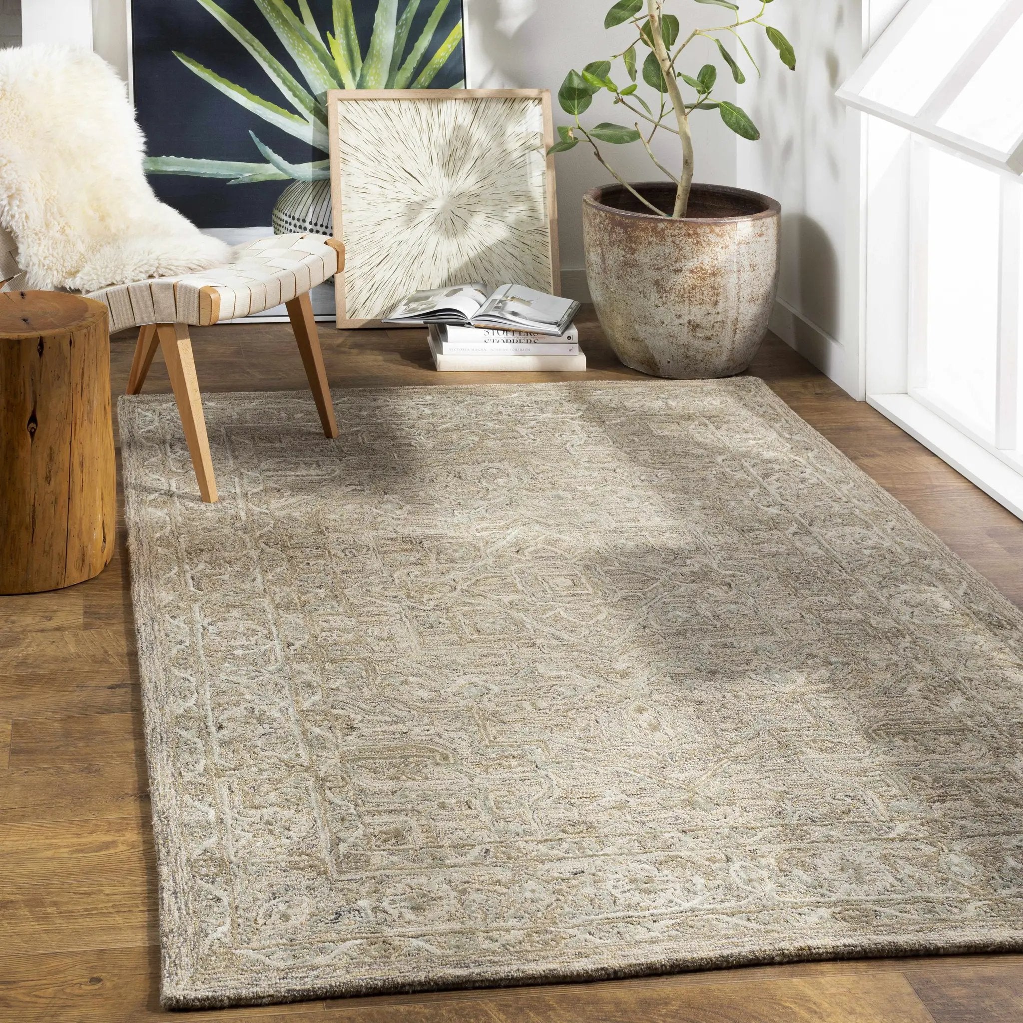 Pharr Wool & Faux Silk Rug by Boutique Rugs