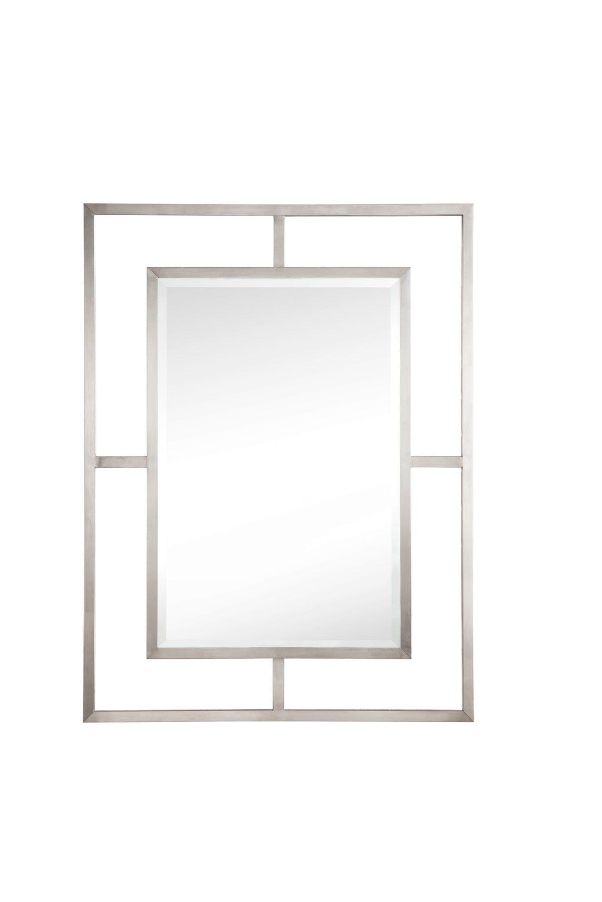 James Martin Boston 30" Mirror, Brushed Nickel