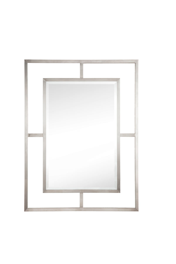James Martin Boston 30" Mirror, Brushed Nickel