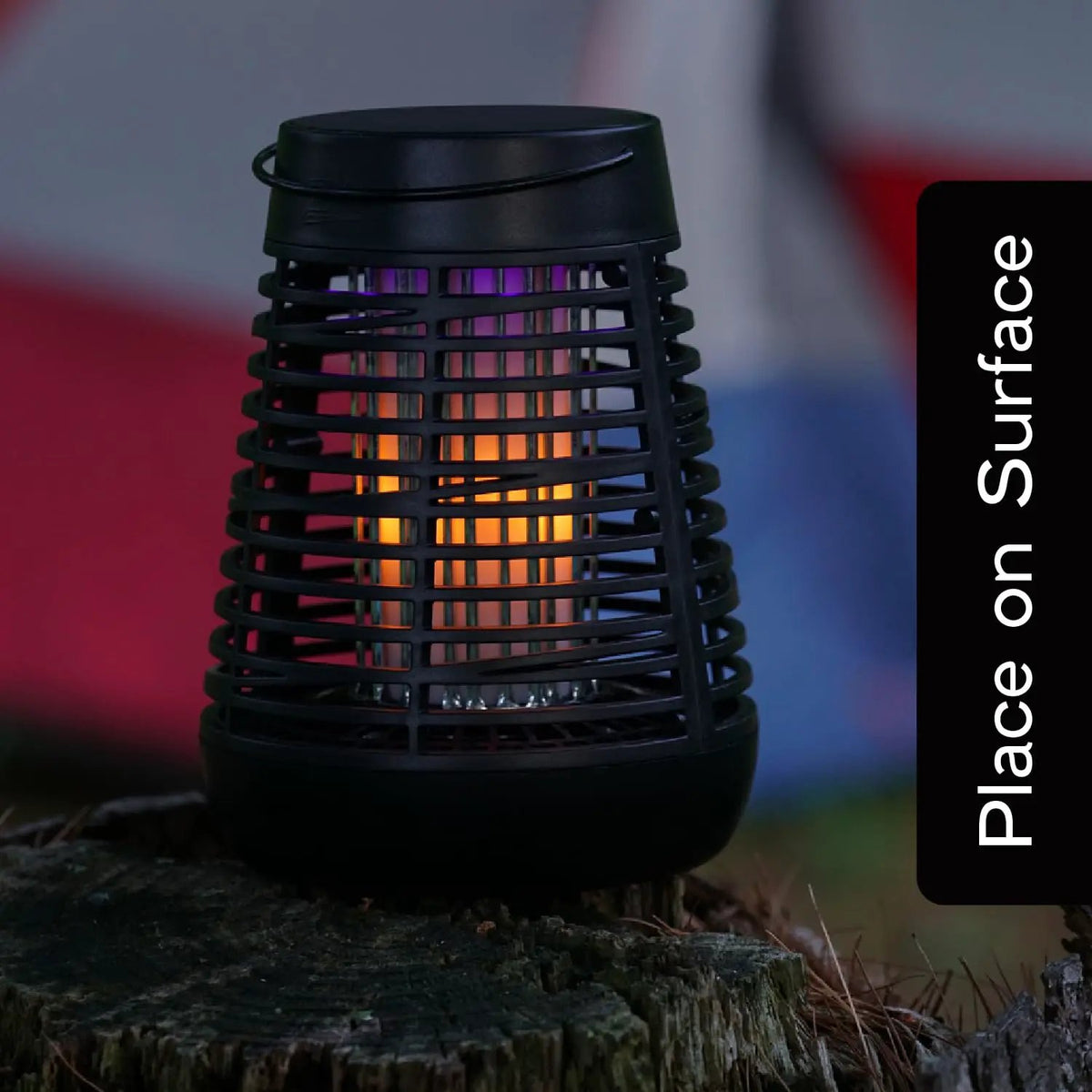 PIC Portable Solar Insect Killer Torch Bug Zapper and Flame Accent Light, Kills Bugs-1 Pack by Outdoor Solar Outlet