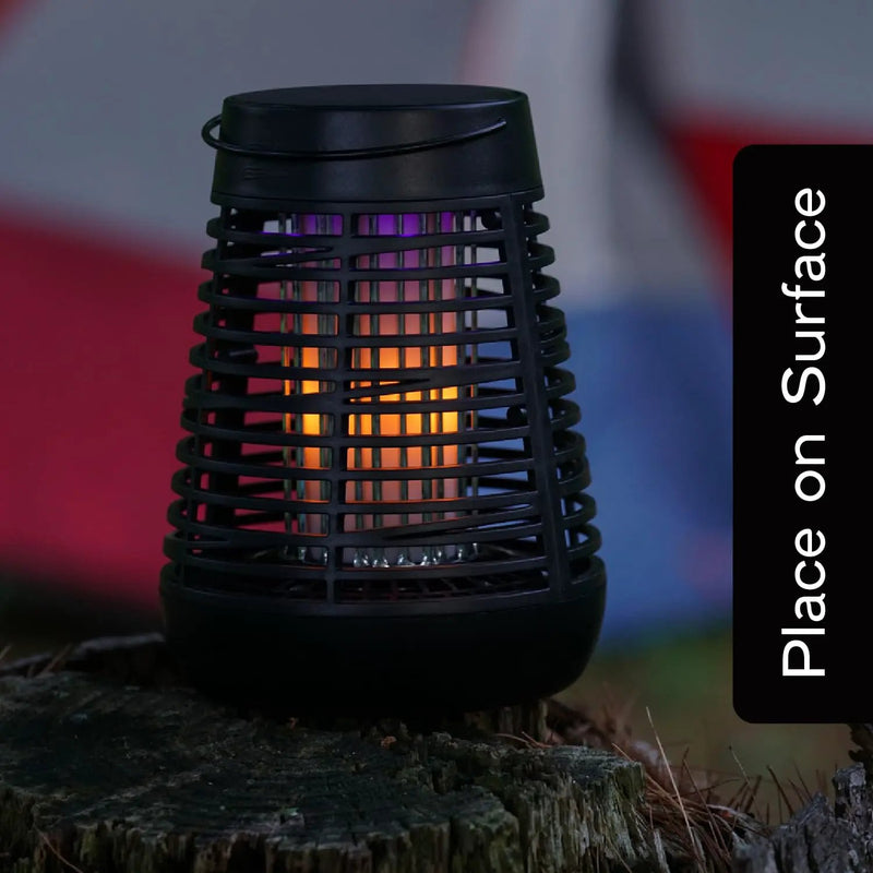 PIC Portable Solar Insect Killer Torch Bug Zapper and Flame Accent Light, Kills Bugs-1 Pack by Outdoor Solar Outlet