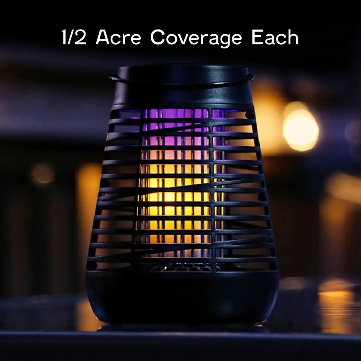 PIC Portable Solar Insect Killer Torch Bug Zapper and Flame Accent Light, Kills Bugs-1 Pack by Outdoor Solar Outlet