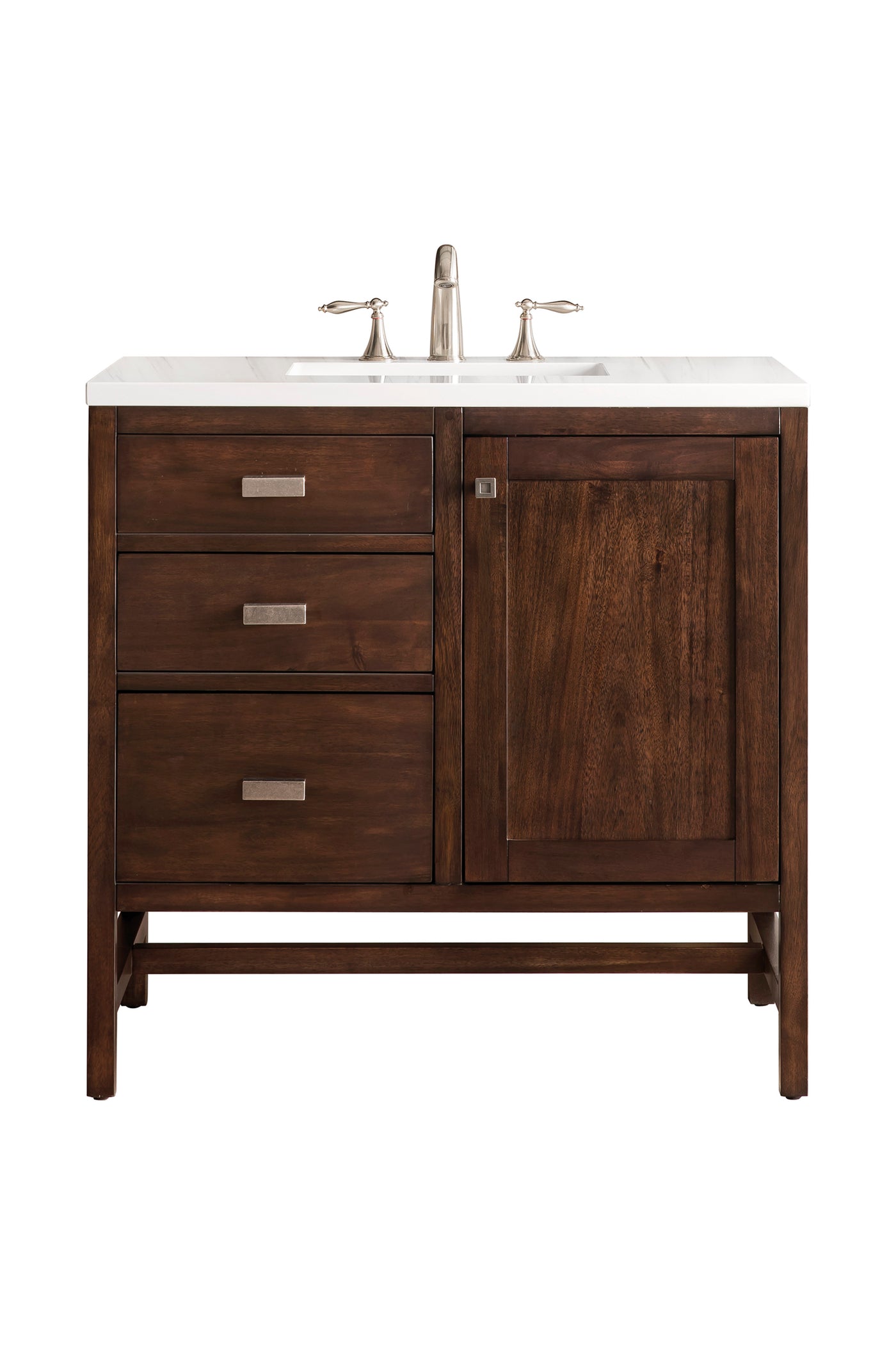 James Martin Addison 36" Single Bathroom Vanity, Mid-Century Acacia by James Martin