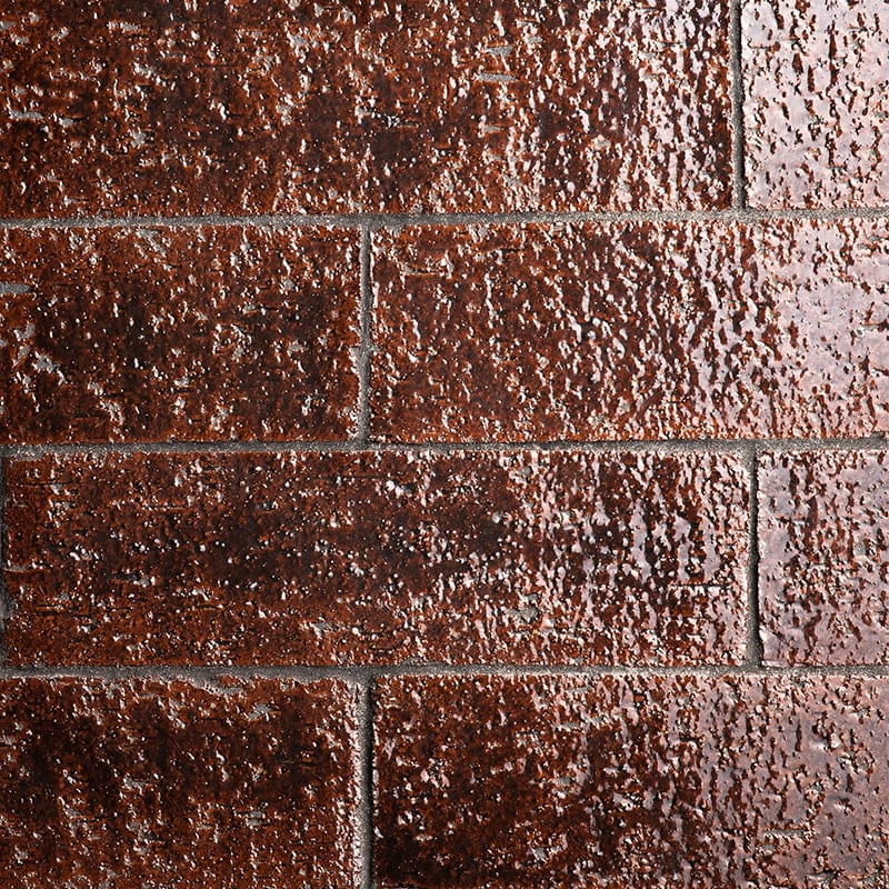 Piedra Marron Glossy Subway Terracotta Tiles 2 9/16x8 7/16 Terracotta Glossy 2x12 Tiles